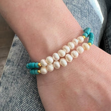 Load image into Gallery viewer, freshwater pearl bracelet set of 2
