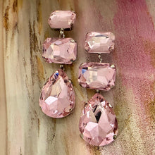 Load image into Gallery viewer, pure sparkle crystal earrings-back in stock