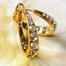 Load image into Gallery viewer, super sparkle bold hoop