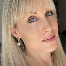 Load image into Gallery viewer, gold perfect little pave pearls