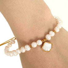 Load image into Gallery viewer, freshwater baroque pearl bolo bracelet