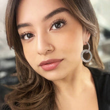 Load image into Gallery viewer, cerchi scintillanti pave hoops