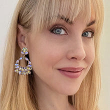 Load image into Gallery viewer, sogni rosa statement earrings