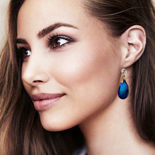 Load image into Gallery viewer, cristallo bermuda blue drop earrings