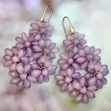 Load image into Gallery viewer, violet perfection statement earrings
