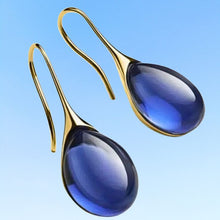 Load image into Gallery viewer, simple royal water drop earrings