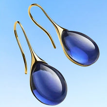 Load image into Gallery viewer, sleek royal blue glass drop