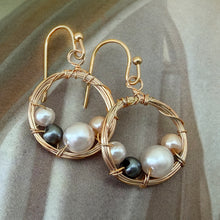 Load image into Gallery viewer, bird nest drop earrings