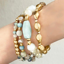 Load image into Gallery viewer, molte forme crystal &amp; stone bracelet set
