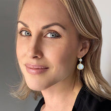 Load image into Gallery viewer, opale e cristallo drop earrings
