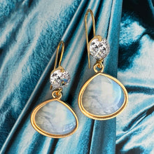 Load image into Gallery viewer, opale e cristallo drop earrings