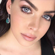 Load image into Gallery viewer, cielo marino crystal earrings