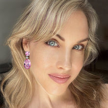 Load image into Gallery viewer, bellissimo rosa statement earrings