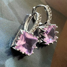 Load image into Gallery viewer, pink quadrato cz drop