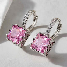 Load image into Gallery viewer, pink quadrato cz drop