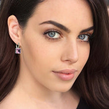 Load image into Gallery viewer, pink quadrato cz drop