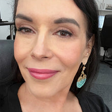 Load image into Gallery viewer, immerso turquoise beaded earrings