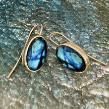 Load image into Gallery viewer, orecchini con opale blu earrings
