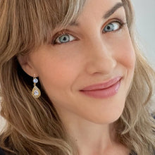 Load image into Gallery viewer, cz orecchini d'oro