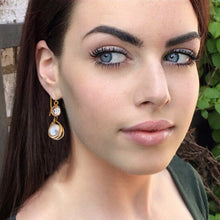 Load image into Gallery viewer, double wrapped pearls drops