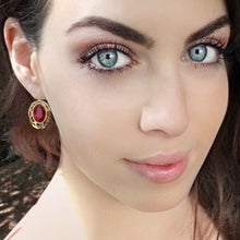 Load image into Gallery viewer, filigrana rossa earrings