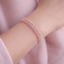 Load image into Gallery viewer, pretty pink crystal beaded bracelet