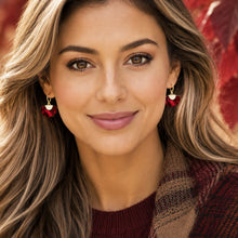 Load image into Gallery viewer, autumn boho fan earrings