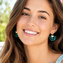 Load image into Gallery viewer, boho fan earrings