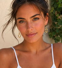 Load image into Gallery viewer, doppio gold drop earrings
