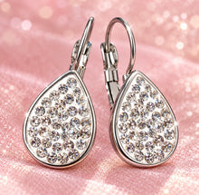 Load image into Gallery viewer, lacrima pave crystal earrings
