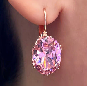 bella rosa cz earrings