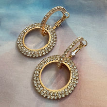 Load image into Gallery viewer, cerchi scintillanti pave hoops
