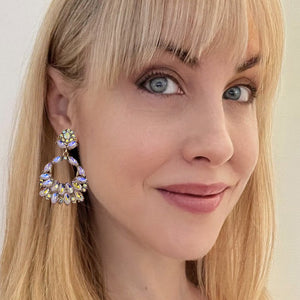sogni rosa statement earrings