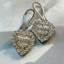 Load image into Gallery viewer, cristallo cuore drop earrings
