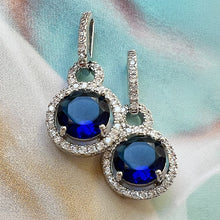 Load image into Gallery viewer, luxury blue CZ post drops
