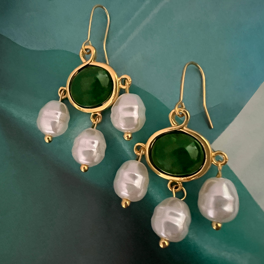 triple perla jade drop