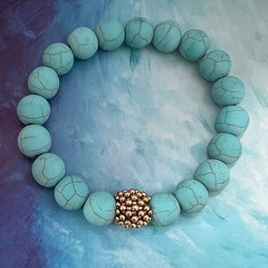 turquoise beaded bracelet