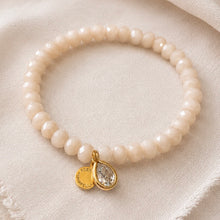 Load image into Gallery viewer, creamy crystal bead bracelet - FREE WITH EVERY ORDER
