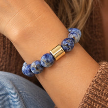 Load image into Gallery viewer, cobalt mosaic bracelet
