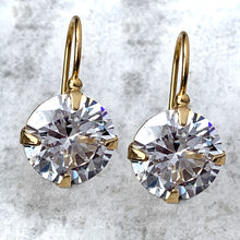 Load image into Gallery viewer, round CZ earrings
