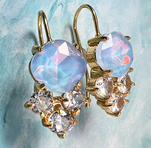 opale di cristallo drop earrings
