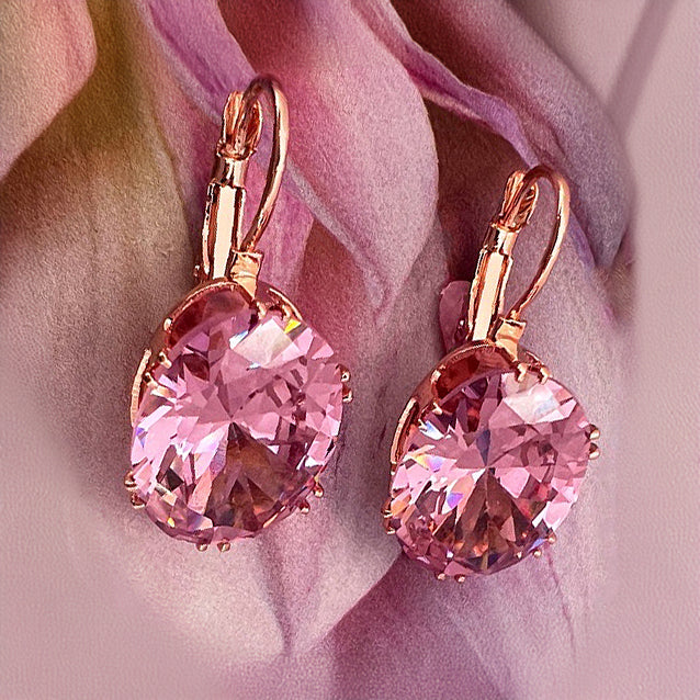 bella rosa cz earrings