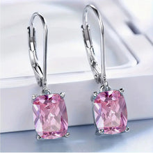Load image into Gallery viewer, perfect soft pink topaz drop earring
