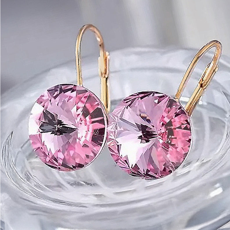 pretty in pink rondelle drops