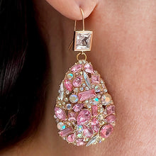 Load image into Gallery viewer, rosa scintillante statement earrings
