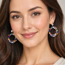 Load image into Gallery viewer, eccessivo crystal earrings
