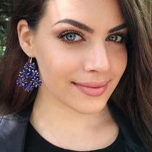 Load image into Gallery viewer, cobalt perfection statement earrings
