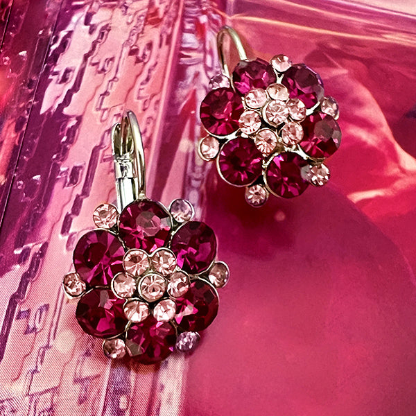rosa rubino drop earrings