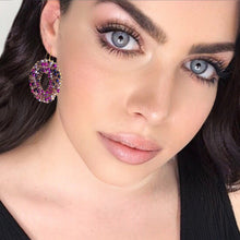 Load image into Gallery viewer, viola  infinite earrings
