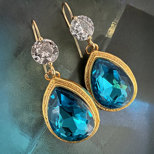gorgeous blue zircon drops